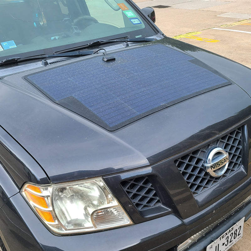 Nissan Frontier (2005-2021) Lensun 100W Hood Flexible Solar Panel