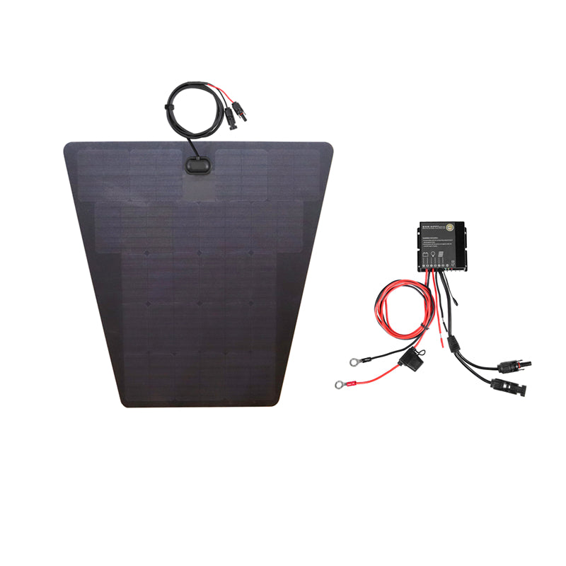 Nissan Frontier (2022-Present) Lensun 85W Hood Flexible Solar Panel-4