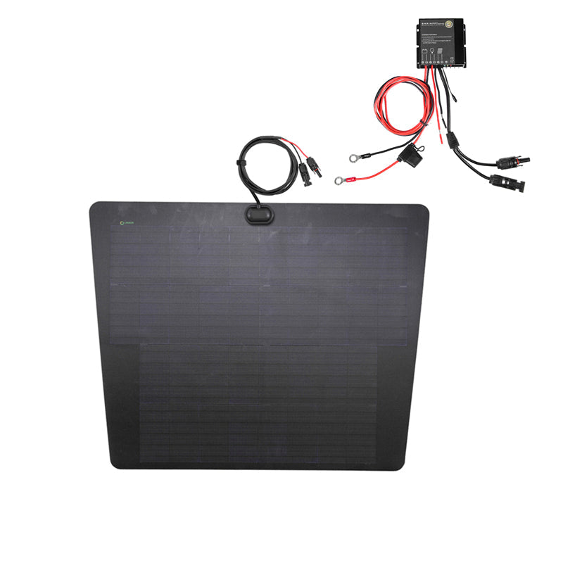 Nissan Navara 2nd&3rd Gen (2005-2021) Lensun 90W Hood Flexible Solar Panel-3