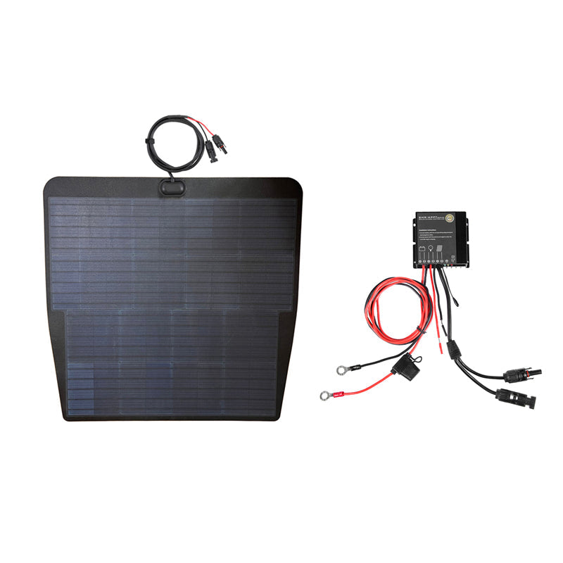Nissan X-Trail 2nd Gen (2007-2013) Lensun 85W Hood Flexible Solar Panel-3
