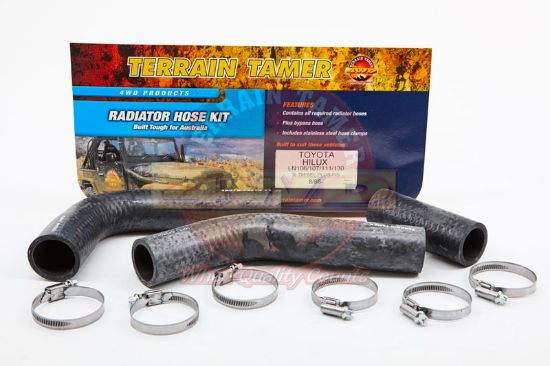 Hilux LN105-LN130 2.8/3L radiator hose kit Terrain Tamer HK108