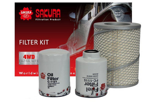 TOYOTA LN Series FILTER KIT OIL - AIR - FUEL 4 RUNNER HILUX L 2L 3L