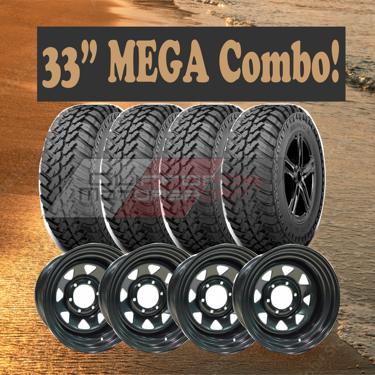 33" M/T Wheel & Tyre Combo