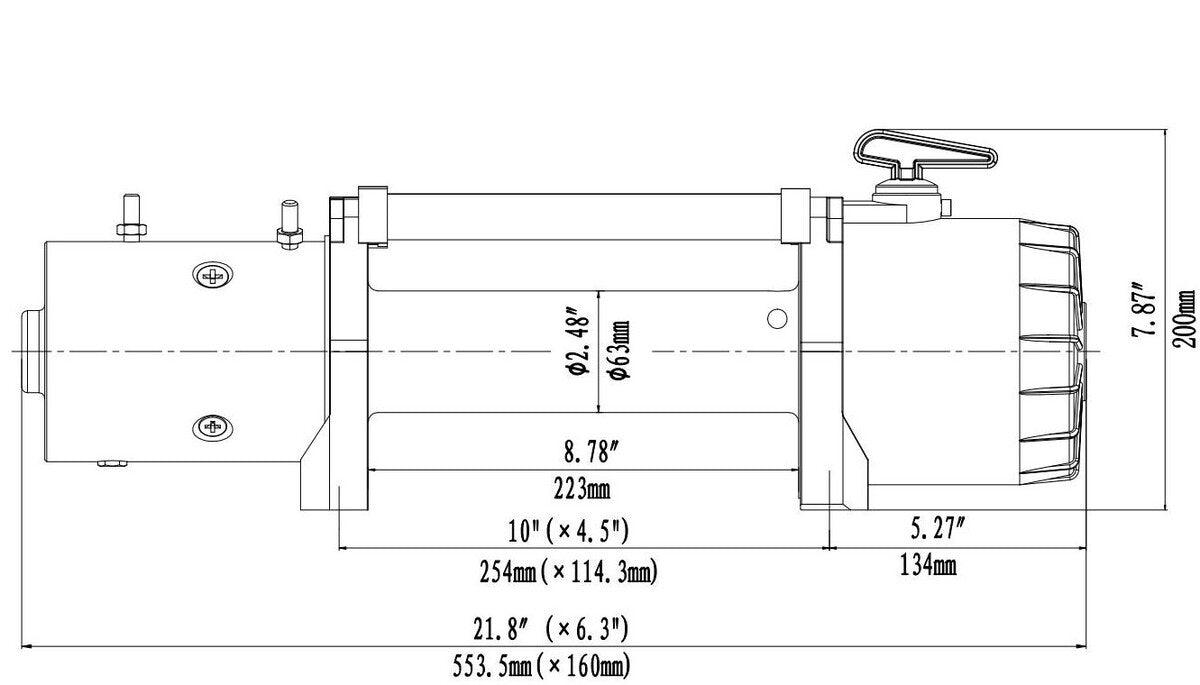 Runva EWV12000 Ultimate Winch 12V with Synthetic Rope 12v or 24v