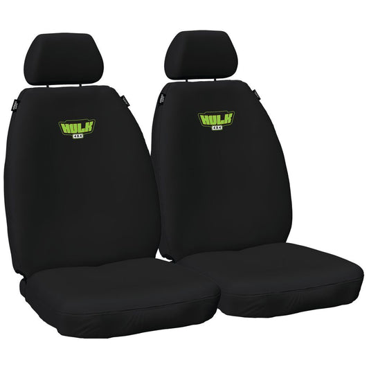 FORD RANGER PX - PX III, EVEREST & MAZDA BT-50 UP/UR - BLACK CANVAS - FRONT SEAT COVERS