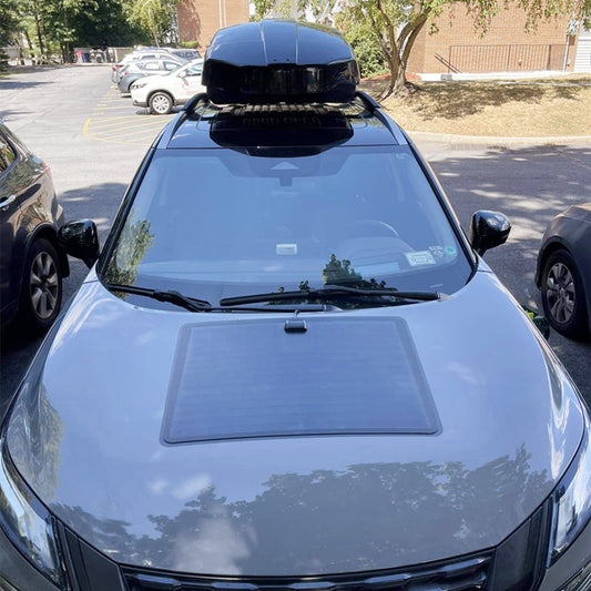 Nissan Rogue (2013-present) Lensun 60W Hood Flexible Solar Panel-1