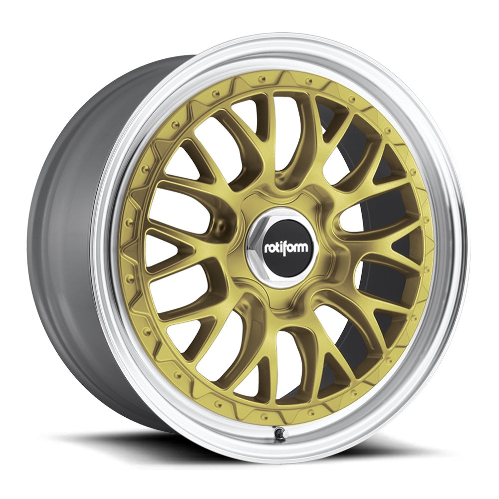 ROTIFORM R156 | LSR | GOLD POLISH LIP | 18x8.5 5x114 45