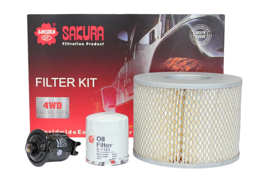 FILTER KIT OIL AIR FUEL TOYOTA HILUX VZN167R 5VZ-FE 3.4L