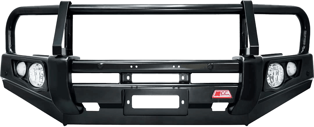 MCC Falcon 707-02 Winch Bar for Mitsubishi Triton MQ 2015 - 2018 - Includes Replacement Washer Bottle and Underbody Protection Plates