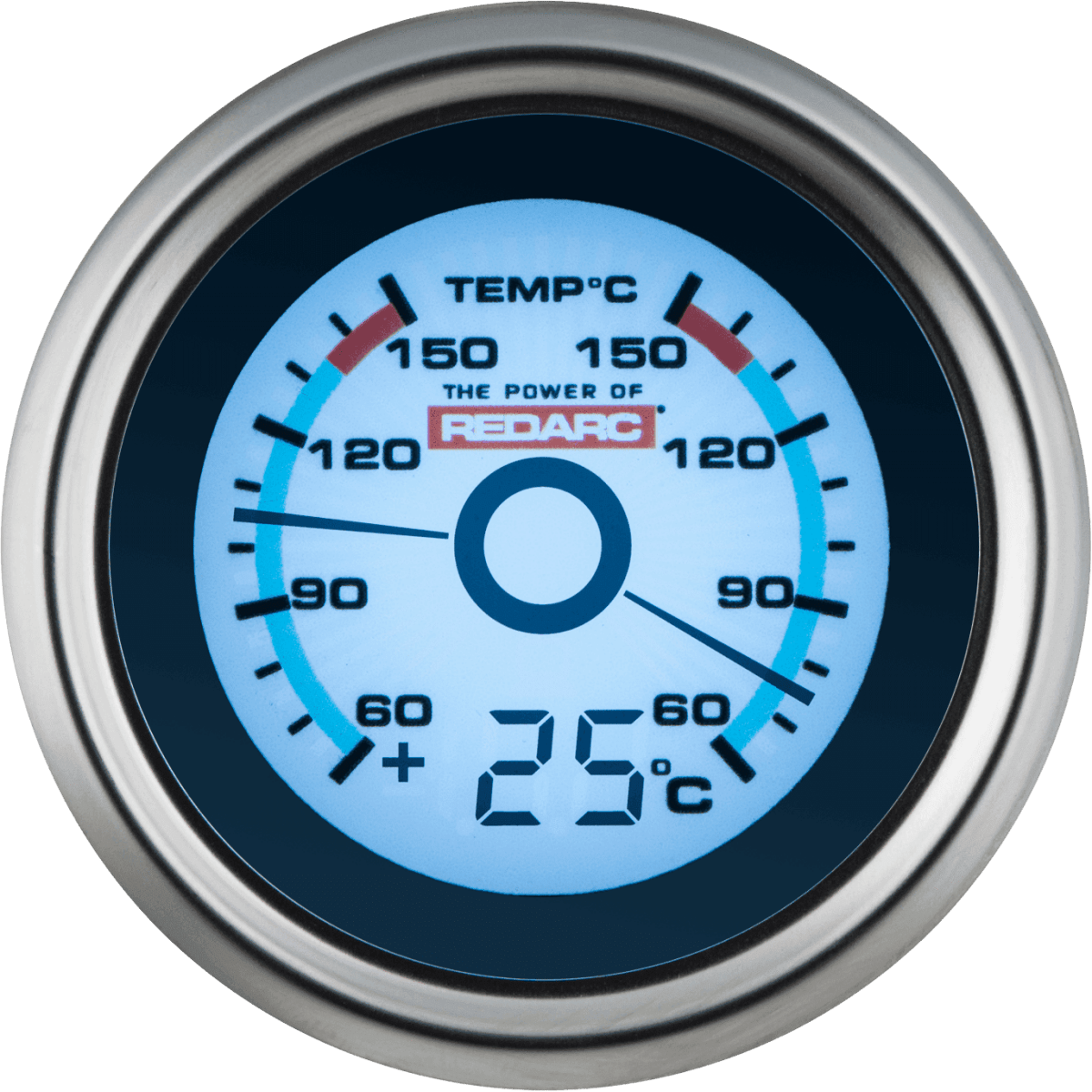 REDARC Dual Temperature Gauge with Optional Temperature Display