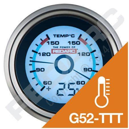 REDARC Dual Temperature Gauge with Optional Temperature Display