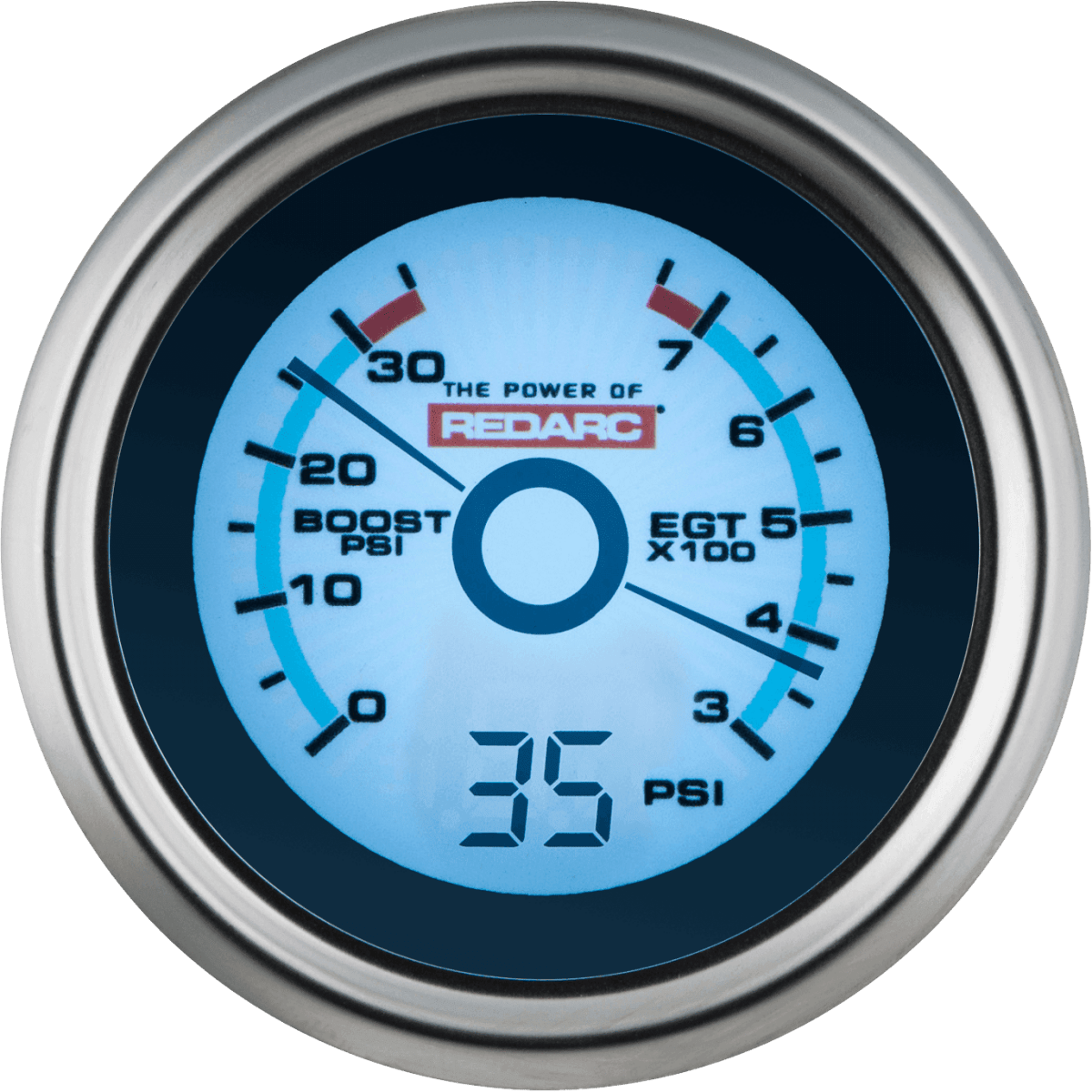 REDARC EGT & Boost / Pressure Gauge with Optional Oil Pressure Display