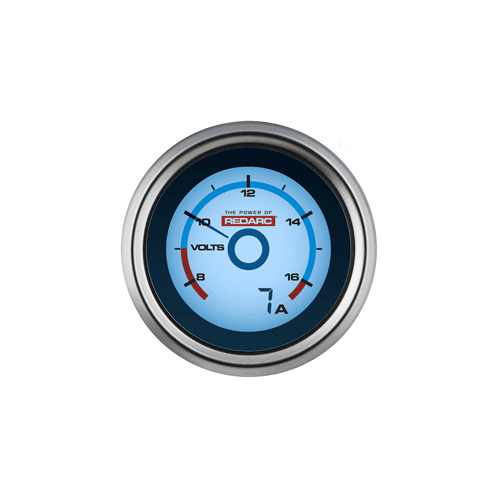 REDARC Single Voltage Gauge with Optional Current Display