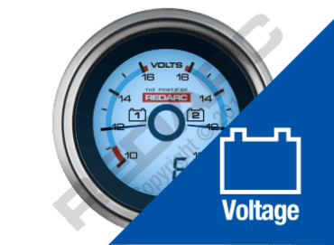 REDARC Single Voltage Gauge with Optional Current Display