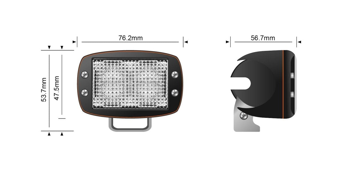 STEDI 10W Mini V2 LED Amber Flood Light (1500K)