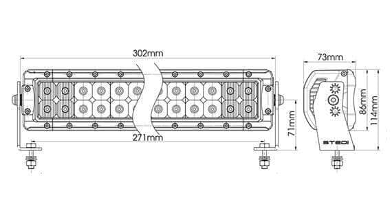 STEDI 12 Inch ST4K 20 LED Double Row Bar