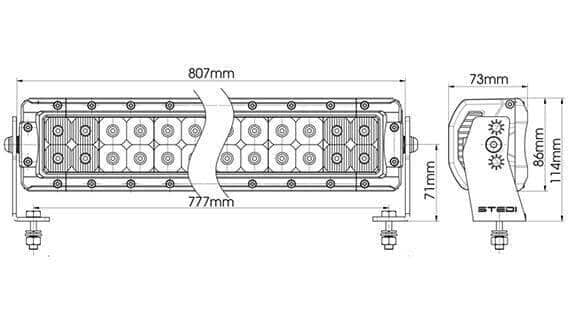 STEDI 32 Inch ST4K 60 LED Double Row Light Bar