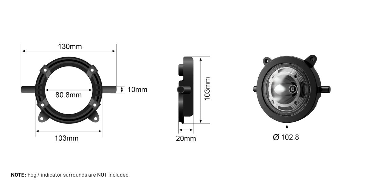 STEDI Boost Integrated Driving Light For ARB Deluxe