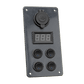 STEDI Carbon Switch Panel with USB and Digital Volt Meter