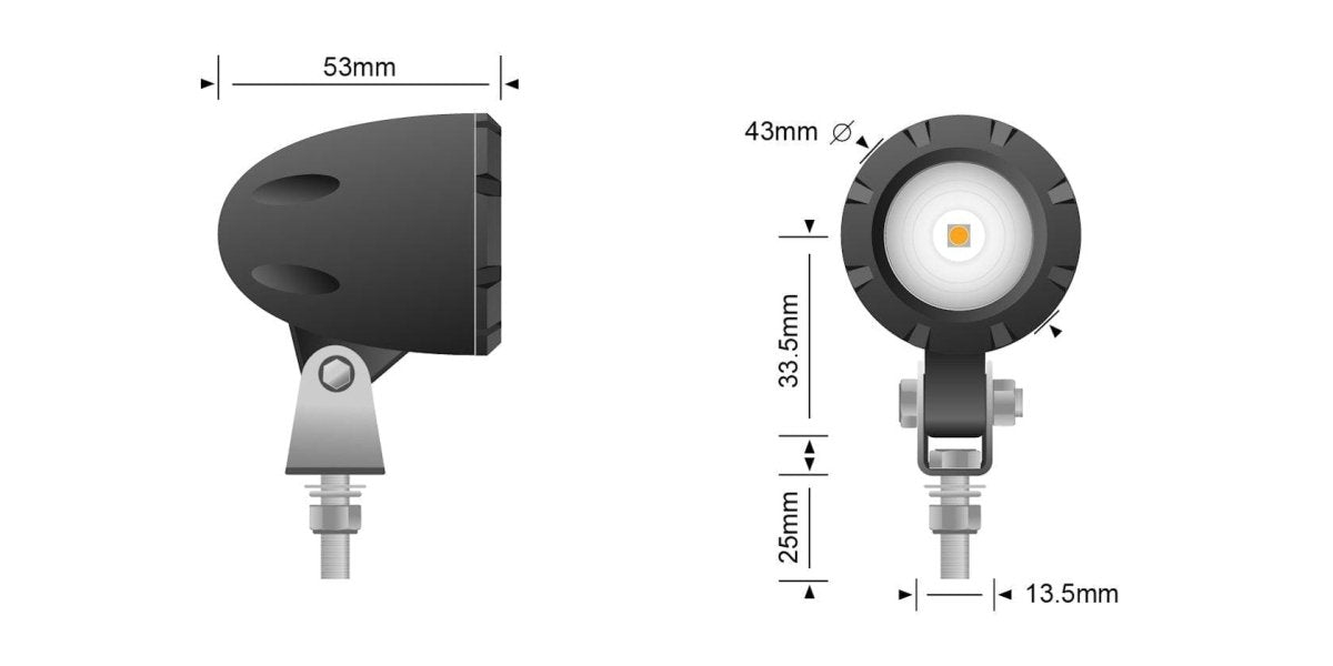 STEDI MC5 LED Motorcycle Day Time Running Light (DRL)