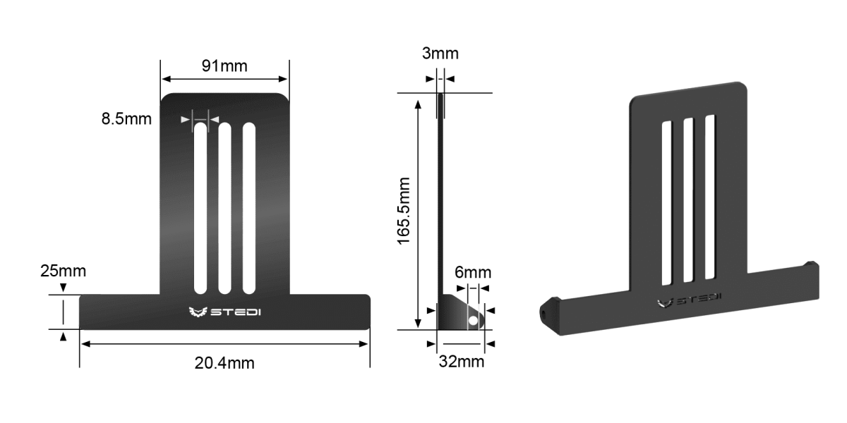 STEDI Roof Rack Light Bracket (Pair) | Micro 7.8 Inch