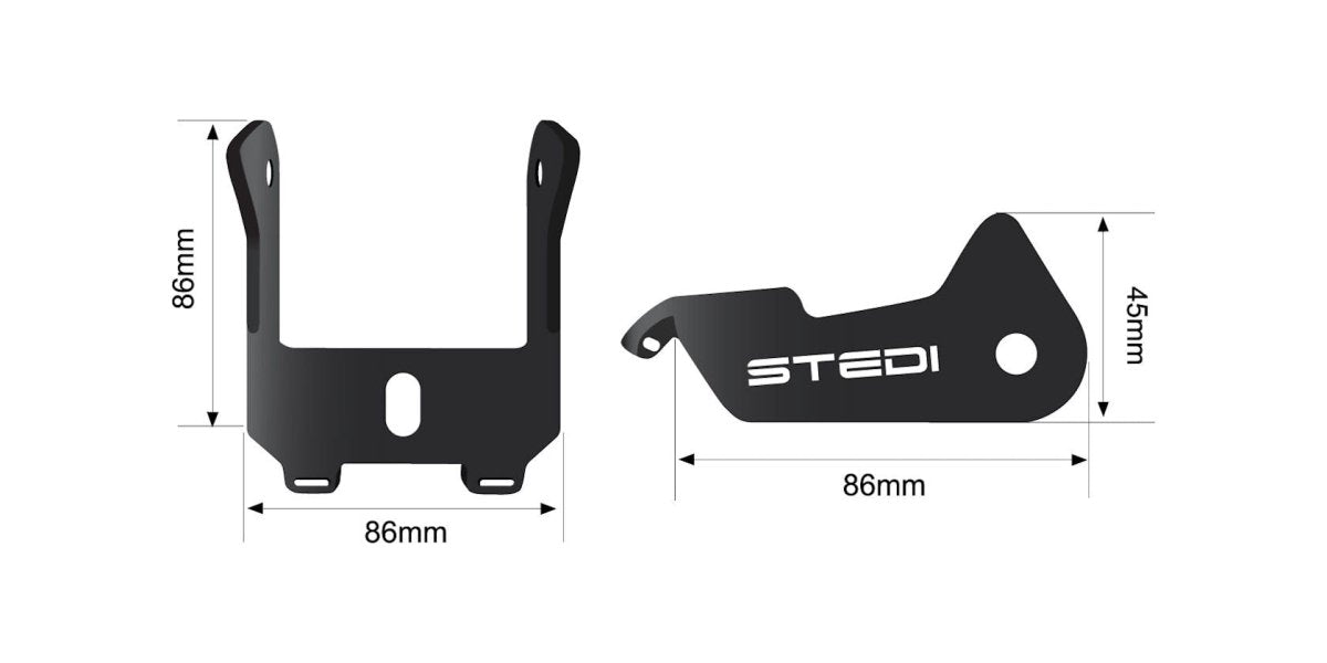 STEDI Type-X EVO MINI 4 Inch Under Rack Bracket