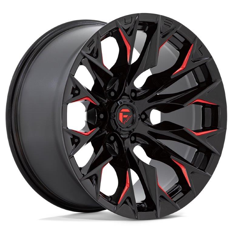 FUEL D823 | FLAME | GLOSS BLACK MILLED RED