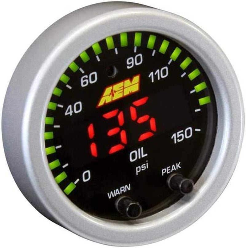 30-0307 X-Series Oil Pressure Gauge, Black