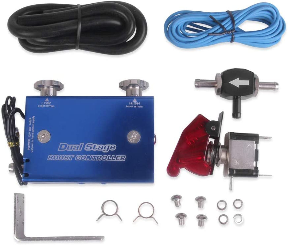 Dual Stage Electronic Turbo Boost Controller Turbocharger PSI Boost Controller Kit