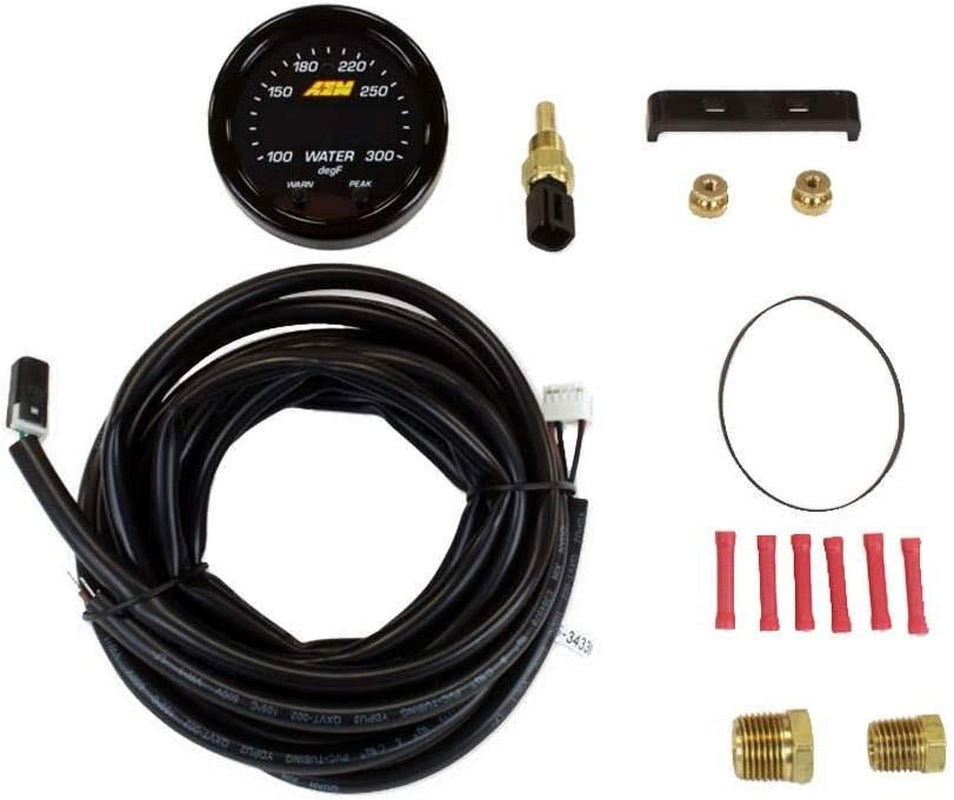 30-0302 X-Series Temperature Gauge, Black